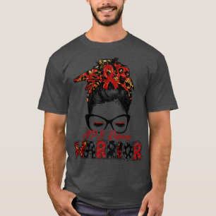 APS Disease Awareness Warrior Women Glasse Messy B T-Shirt