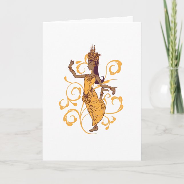 Apsara dancer card (Front)