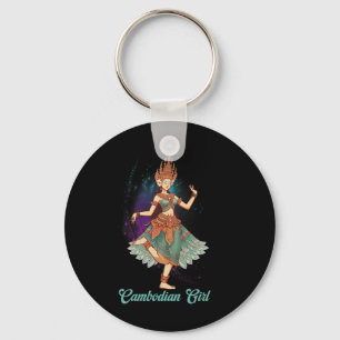 Apsara Dancing Cambodian Dance Khmer Queen Cambodi Key Ring