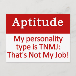 Aptitude postcard