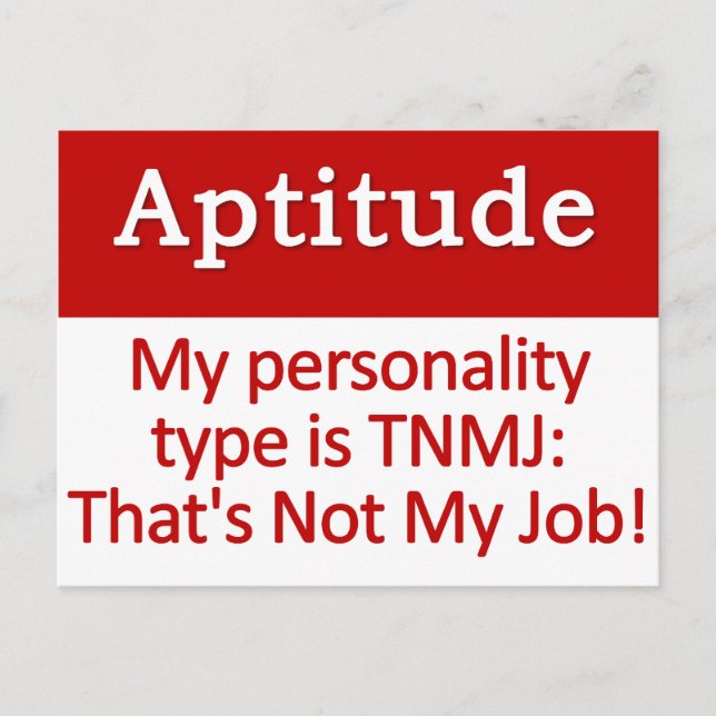 Aptitude  postcard (Front)