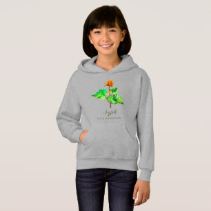 Aqpik, orange nordic berry hoodie