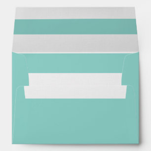 Aqua 5 x 7 Pre-Addressed Envelopes