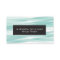 Aqua Abstract Ribbons Business Cards