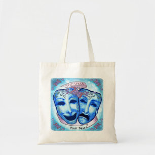 Aqua  Actor Masks Tote Bag