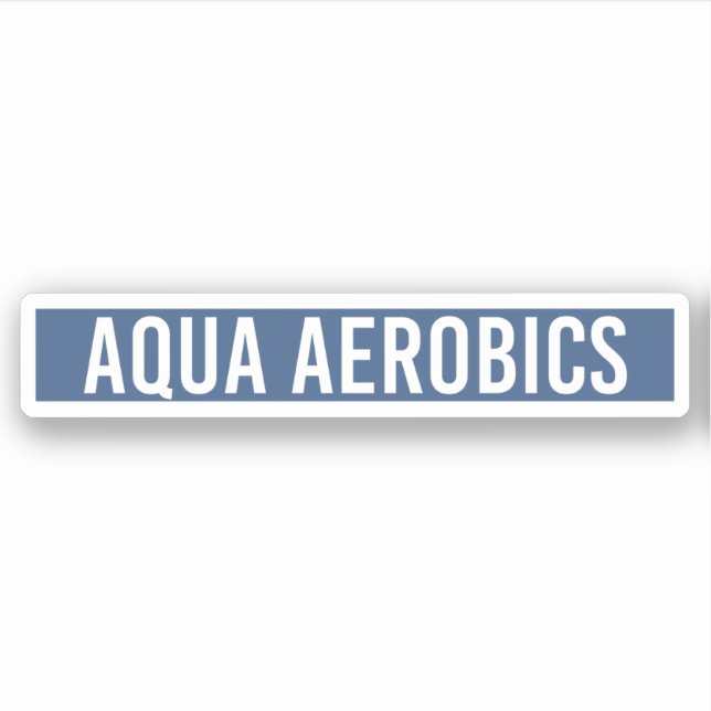 Aqua Aerobics Minimalist Water Aerobics Gift (Front)