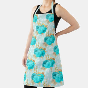 Aqua and Gold Series Design 6 Apron