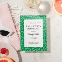 Aqua and Green Animal Print Bachelorette Party