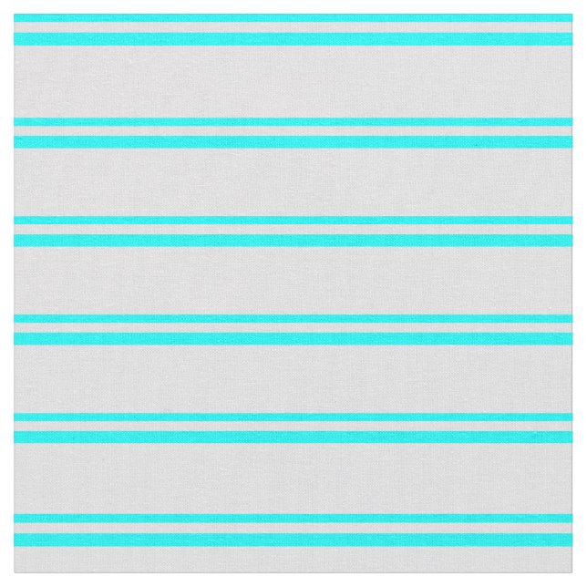Aqua and Lavender Coloured Pattern of Stripes Fabric (Close Up)