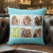 Aqua and Lime Instagram 5 Photo Collage Monogram