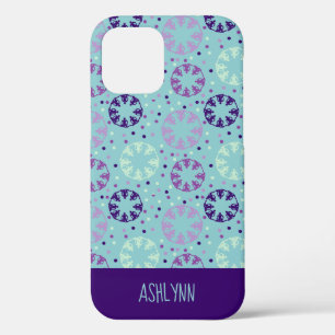 Aqua and Purple Synchronised Swimming Personalised iPhone 12 Pro Case
