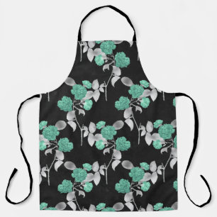 Aqua and Silver Series Design 11 Apron
