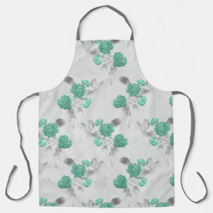 Aqua and Silver Series Design 6 Apron