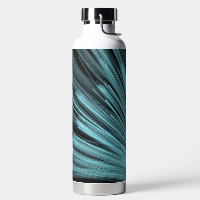 Aqua Angular Lines - Thor Water Bottle (Left)