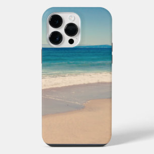 Aqua Beach Scene iPhone 14 Pro Max Case