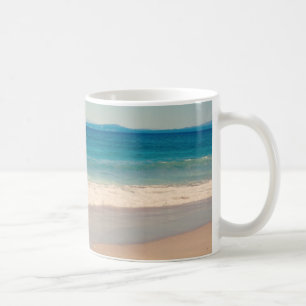 Aqua Beach Scene Photo Coffee Mug