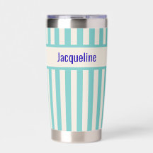 Aqua + Beige Stripe Navy Bridesmaid Bachelorette