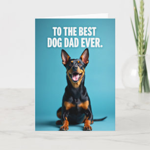 Aqua Best Dog Dad Ever Studio Card