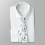 aqua bicycle on white tie<br><div class="desc">Turquoise bicycle on white background.
Background color can be changed.</div>