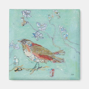 Aqua Bird Magnet