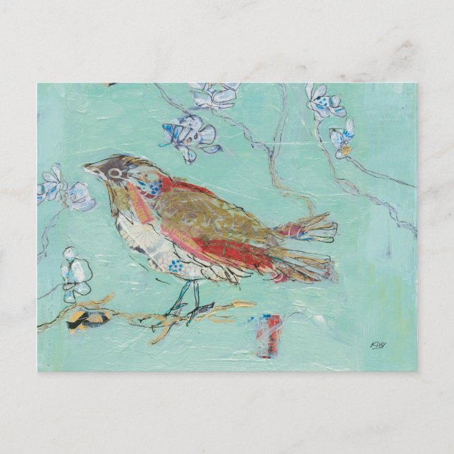 Aqua Bird Postcard (Front)