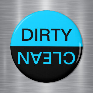 Aqua Black Dirty Clean Magnet