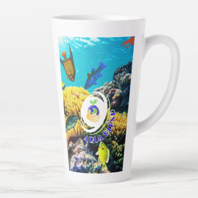 Aqua Blend Latte Mug (Right)