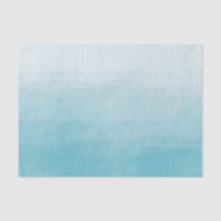 Aqua Bliss Watercolor Ombre