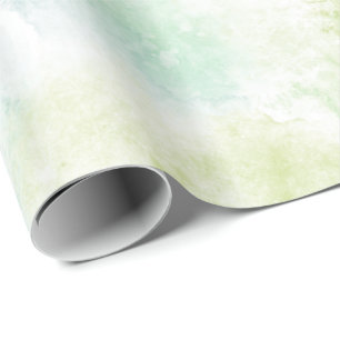 Aqua Bliss Watercolor Wrapping Paper