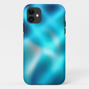 Aqua blue abstract gradien iPhone 11 case