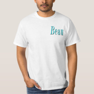 Aqua Blue Beau Name, T-Shirt