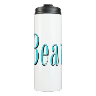 Aqua Blue Beau Name, Thermal Tumbler