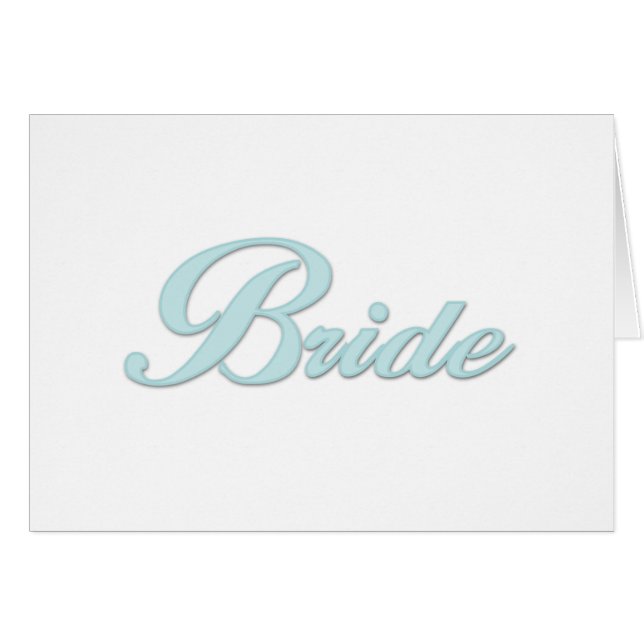 Aqua Blue Bride (Front Horizontal)