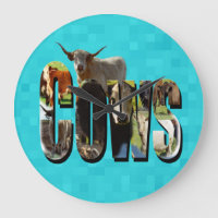 Aqua Blue Cows Picture Logo With Cows,