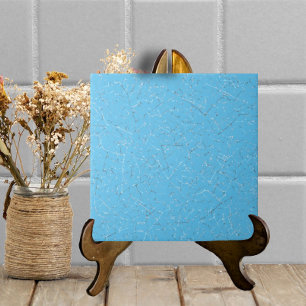 Aqua Blue Crackled Glaze Simple Modern Texture Ceramic Tile