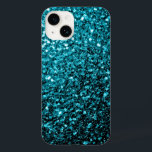 Aqua blue glitter sparkles Case-Mate iPhone 14 case<br><div class="desc">Aqua blue glitter sparkles Case-Mate iPhone Case. 
Beautiful girly glamourous light blue shiny glitters sparkles. Photo of cyan blue sparkles not actual glitter!</div>