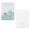 AQUA BLUE GOLD AGATE MARBLE EARRING DISPLAY CARD