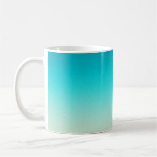 Aqua Blue Gradient Abstract Background Soft Ombre Coffee Mug