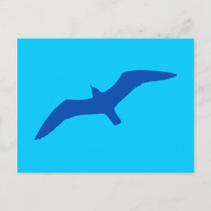 Aqua Blue Gull Postcard