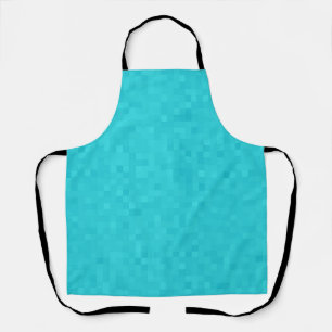 Aqua Blue Mosaic Tile Pattern, Apron