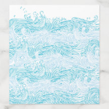 Aqua Blue Ocean Waves DIY Beach Wedding