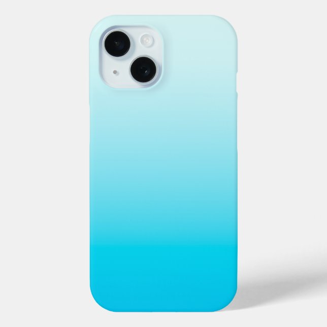 Aqua blue ombre background Case-Mate iPhone case (Back)