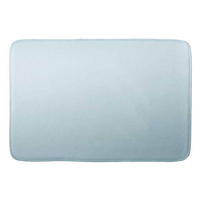 Aqua Blue Ombre Bath Mat (Front)