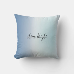 Aqua Blue Ombre Tie Dye Cushion