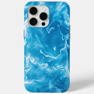 Aqua Blue Pool Water Pattern iPhone 15 Pro Max Case