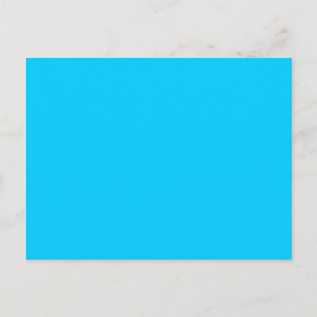Aqua Blue Postcard (Front)