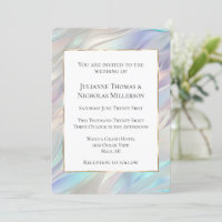 Aqua Blue Purple Pearl White Wedding