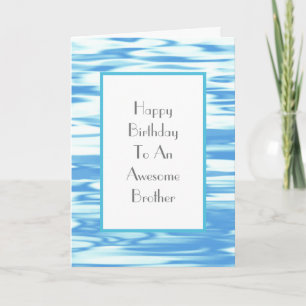 Aqua Blue Reflection Card