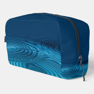 Aqua Blue Ripples  Dopp Kit