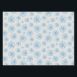 Aqua-blue sand dollar tissue paper<br><div class="desc">This aqua-blue sand dollar watercolor motif will add a sparkling touch of coastal cool to your living room, dining room, family room, bedroom, bath, office, study, art room, and much more! This oceanic design will also provide a seafaring holiday complement to the interior of your Catamaran, boat, or camper. Your...</div>
